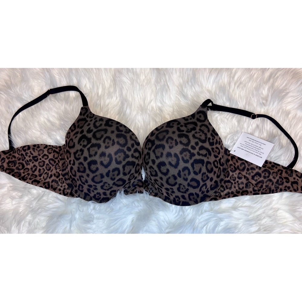 Smart & Sexy Animal Print Bra - Black and Brown